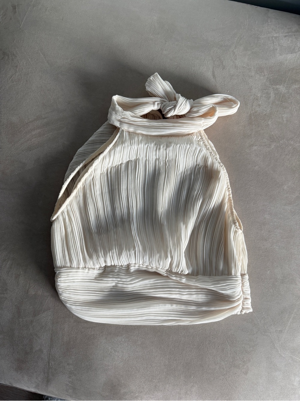 Zara Cream Crop Top